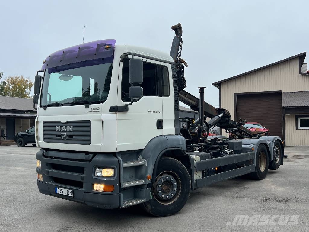 MAN TGA 26.350 6X2-2 BL HIAB 066 HIDUO-20T MULTILIFT Smagās mašīnas ar celtni