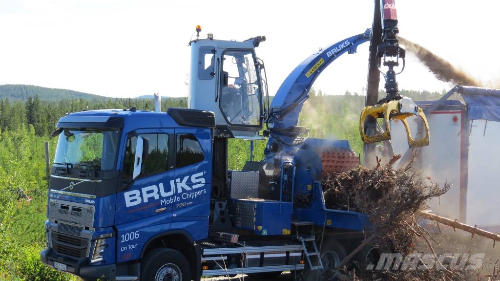 Volvo FH 16 750, EURO 6, BRUKS MOBILE CHIPPER Kokvedēji