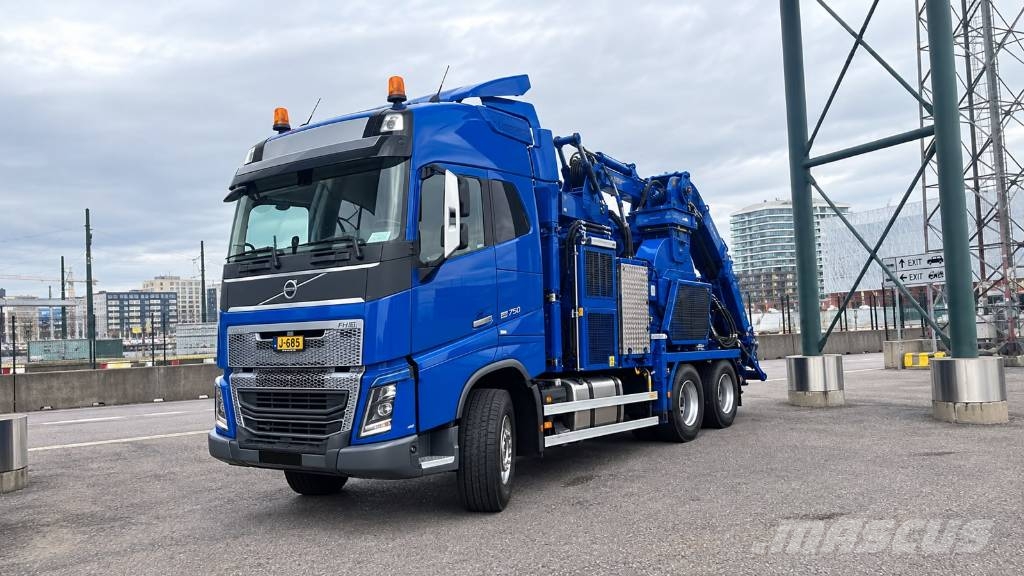 Volvo FH 16 750, EURO 6, BRUKS MOBILE CHIPPER Kokvedēji