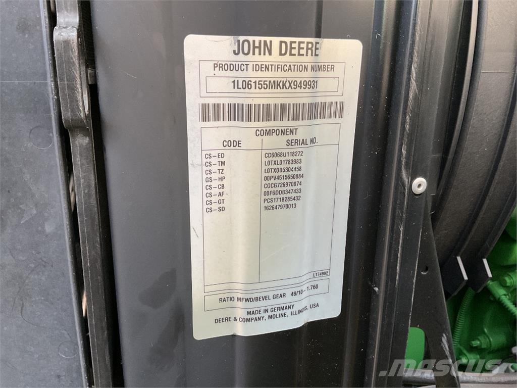 John Deere 6155M Traktorok