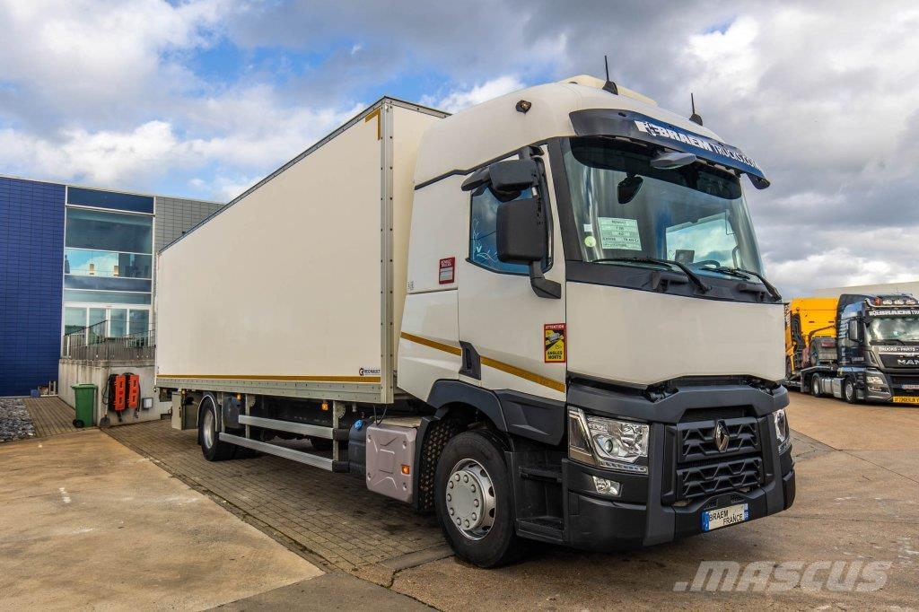 Renault T 380+DHOLLANDIA 2T. Bakwagens met gesloten opbouw
