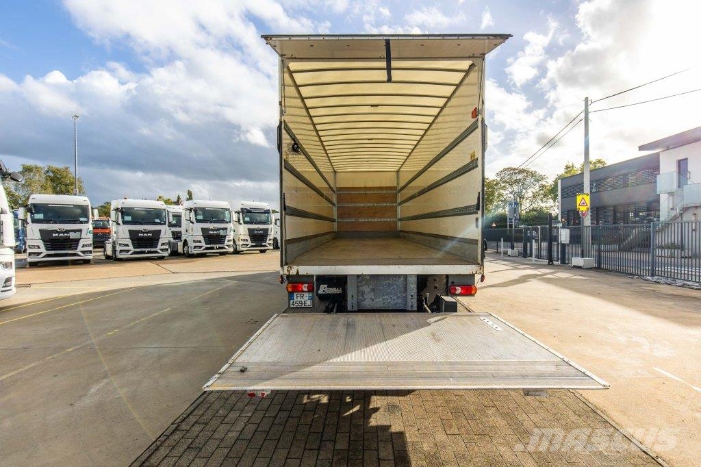 Renault T 380+DHOLLANDIA 2T. Bakwagens met gesloten opbouw
