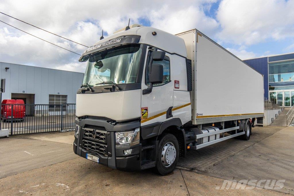 Renault T 380+DHOLLANDIA 2T. Bakwagens met gesloten opbouw