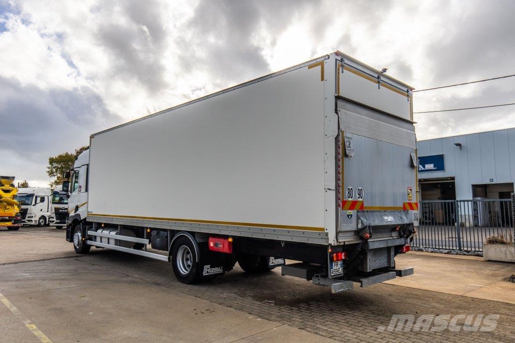 Renault T 380+DHOLLANDIA 2T. Bakwagens met gesloten opbouw