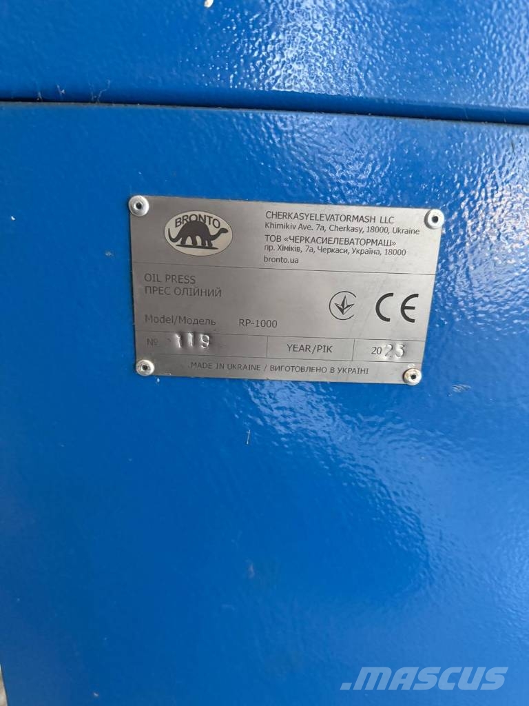 Bronto RP-500 Gewasverwerking en opslagmachines - Overigen