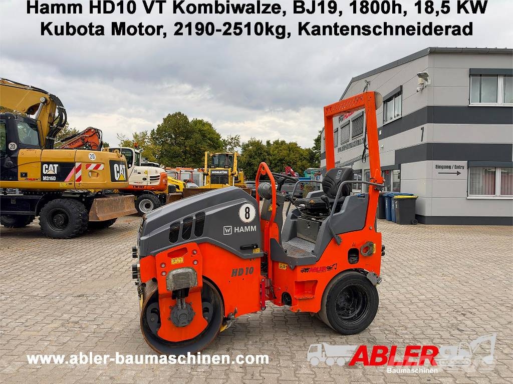 Hamm HD10 VT 18,5 kW Kantenschneiderad Rouleaux monocylindre