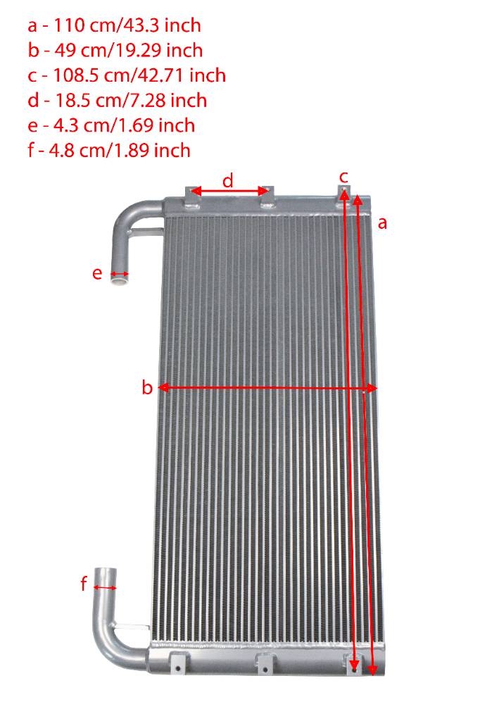 Hitachi Oil Cooler Y232440003 300583 313376 4650353 Radiatoren