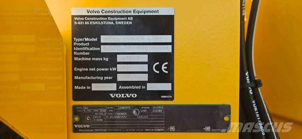 Volvo L 70 H لوادر بعجل