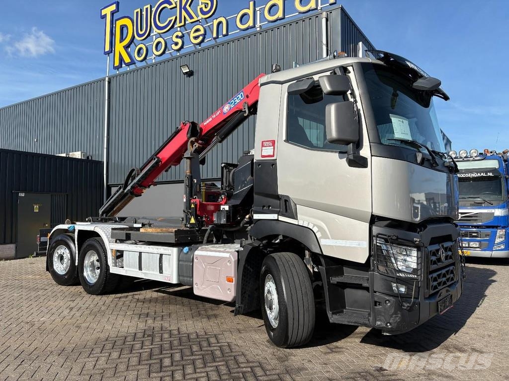 Renault C440 + HMF 2320 K3-- 3X EXT. + REMOTE + HOOK ARM S Φορτηγά ανατροπή με γάντζο