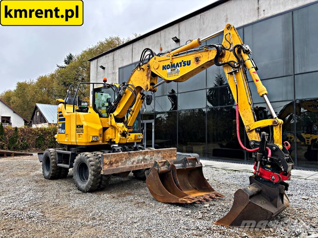 Komatsu PW 118 MR-8 KOPARKA KOŁOWA ROTOTILT 2021R | LIEBHE Ratasekskavaatorid