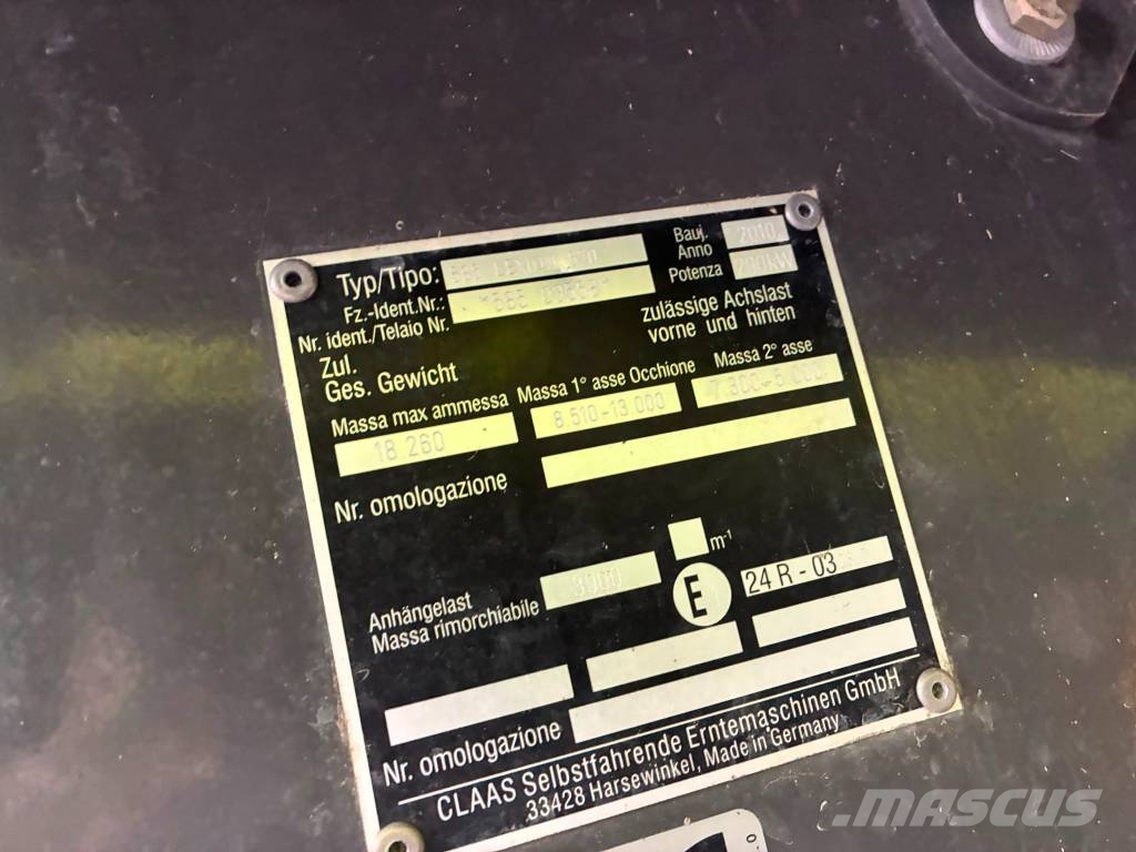 CLAAS LEXION 570 TT RISO Sklízecí mlátičky