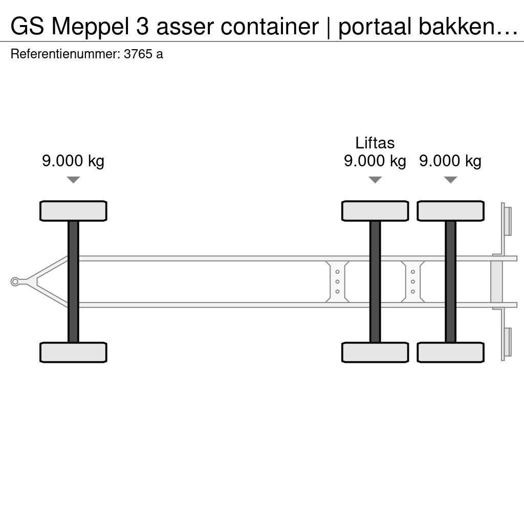 GS Meppel 3 asser container | portaal bakken | APK | Container trailers