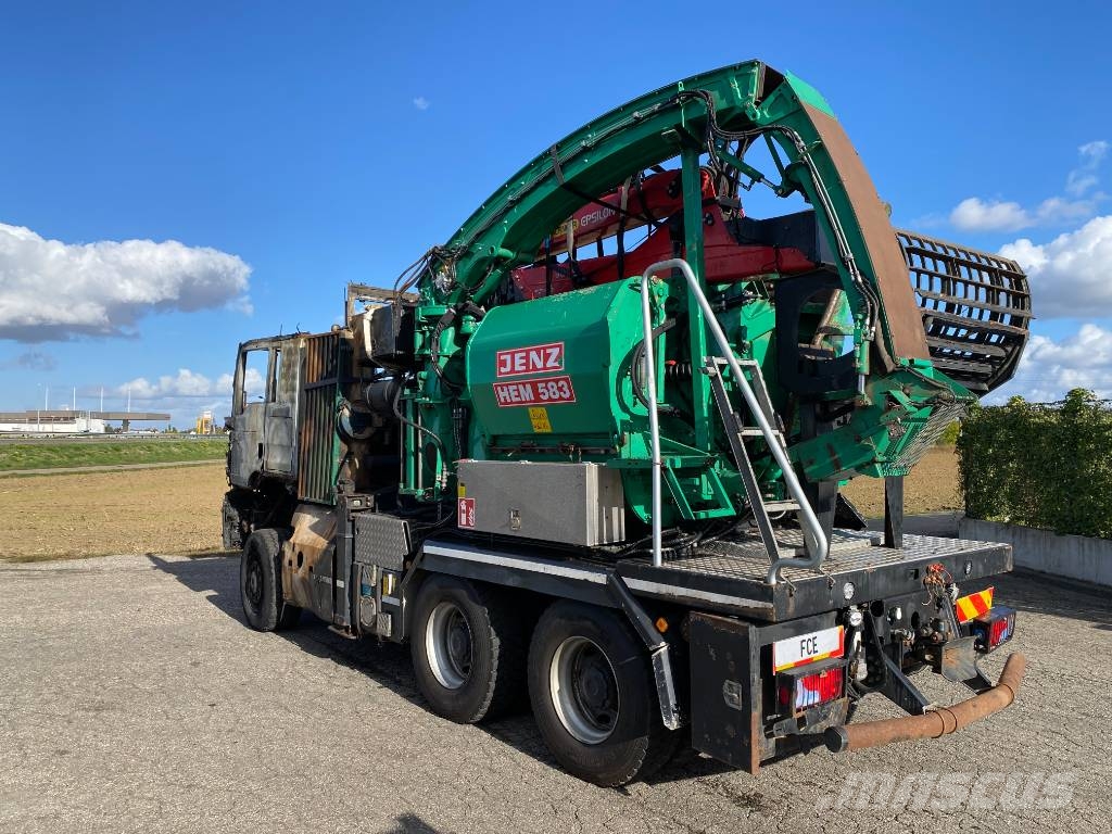 MAN TGS 26-500 6x6/JENZ HEM 583R endommagé Drobilice drva / čiperi