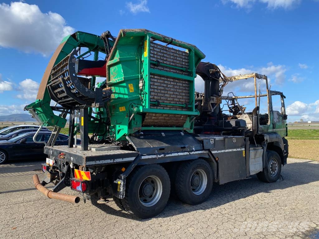 MAN TGS 26-500 6x6/JENZ HEM 583R endommagé Drobilice drva / čiperi