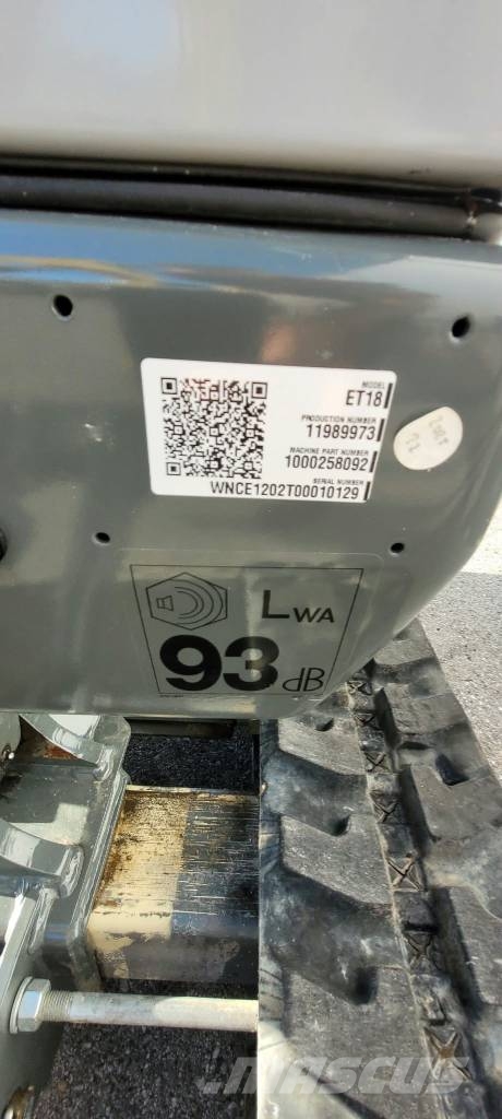 Wacker Neuson ET 18 حفارات زحافة