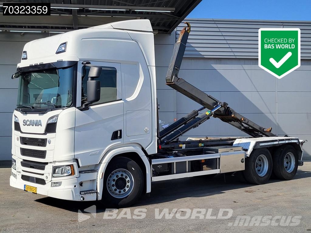 Scania R580 R 6X2 NL-Truck JOAB L20-5750 containersystem شاحنات الرافعات الخطافية