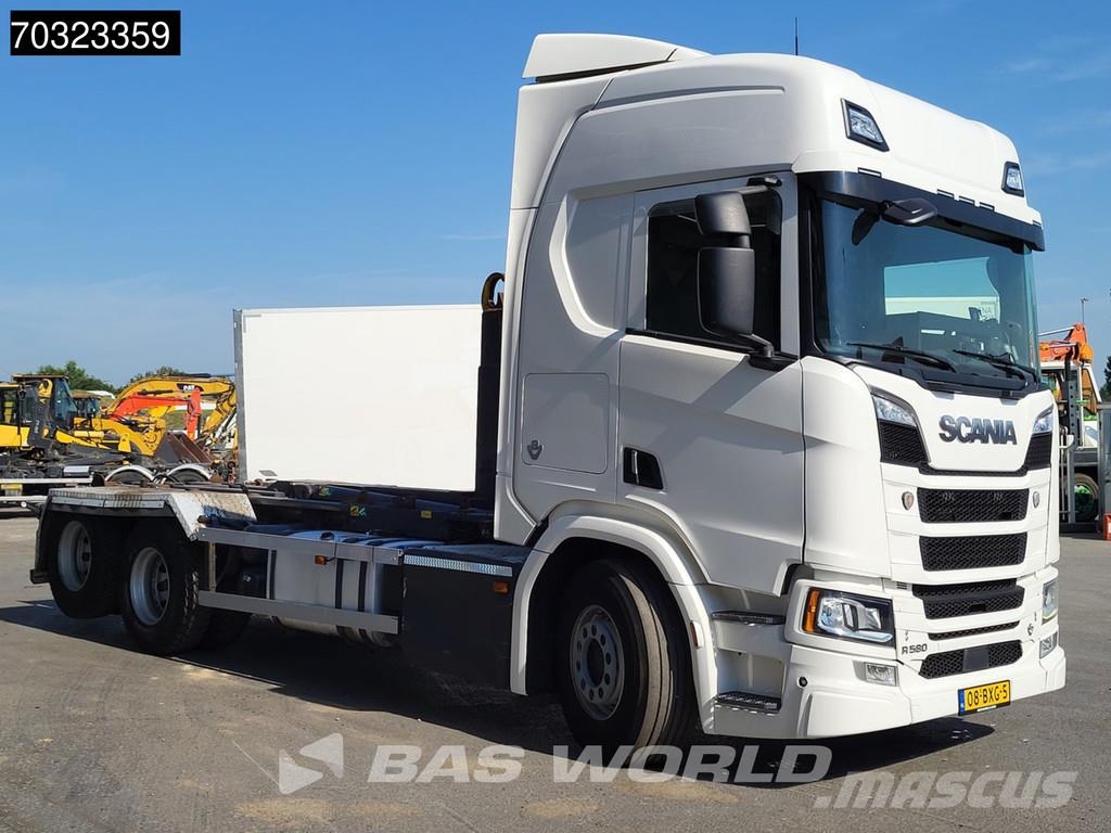 Scania R580 R 6X2 NL-Truck JOAB L20-5750 containersystem شاحنات الرافعات الخطافية