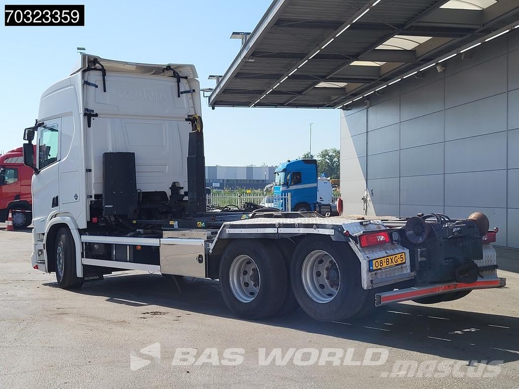 Scania R580 R 6X2 NL-Truck JOAB L20-5750 containersystem شاحنات الرافعات الخطافية