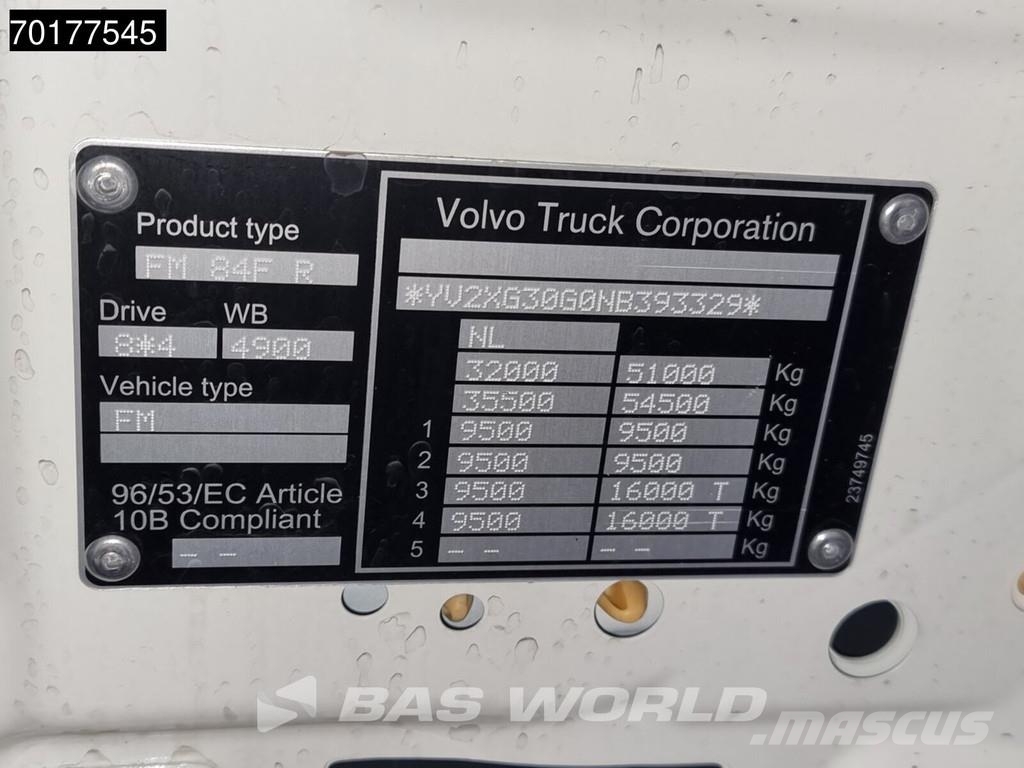 Volvo FMX 500 8X4 NEW Mining dump truck 25m3 45T payload Kipper