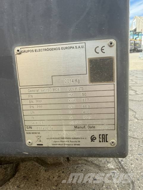 Atlas Copco QES 85 ST3 Generadores diesel