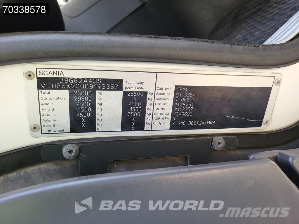 Scania P310 P 6X2 TRAILOR 18835Liter Fuel tank 5 compartm Грузовики-цистерны