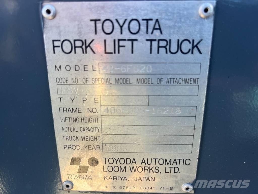 Toyota 6 FG 20 V-2699 OB Gázüzemű targoncák