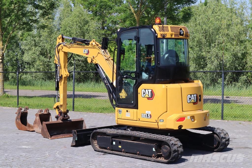 CAT 303.5 CR | 3X BUCKET | HAMMER & SHEAR | AIRCO Minigraafmachines < 7t