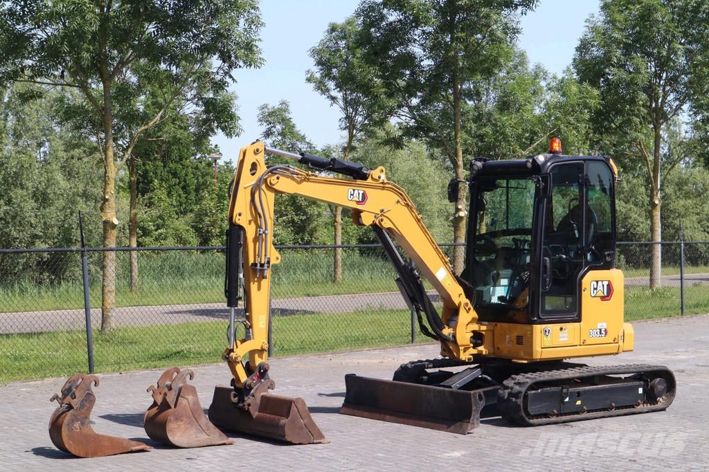 CAT 303.5 CR | 3X BUCKET | HAMMER & SHEAR | AIRCO Minigraafmachines < 7t