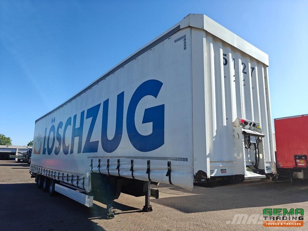 Krone SD Curtain-sided Semi-Low Loader - Pop-up Roof - 3 Semi remorque surbaissée