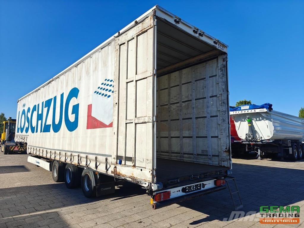Krone SD Curtain-sided Semi-Low Loader - Pop-up Roof - 3 Zemie treileri