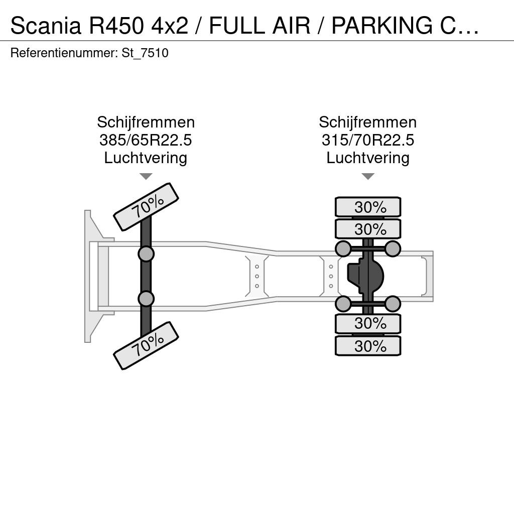Scania R450 4x2 / FULL AIR / PARKING COOLER / 2 TANKS / P Trekkers
