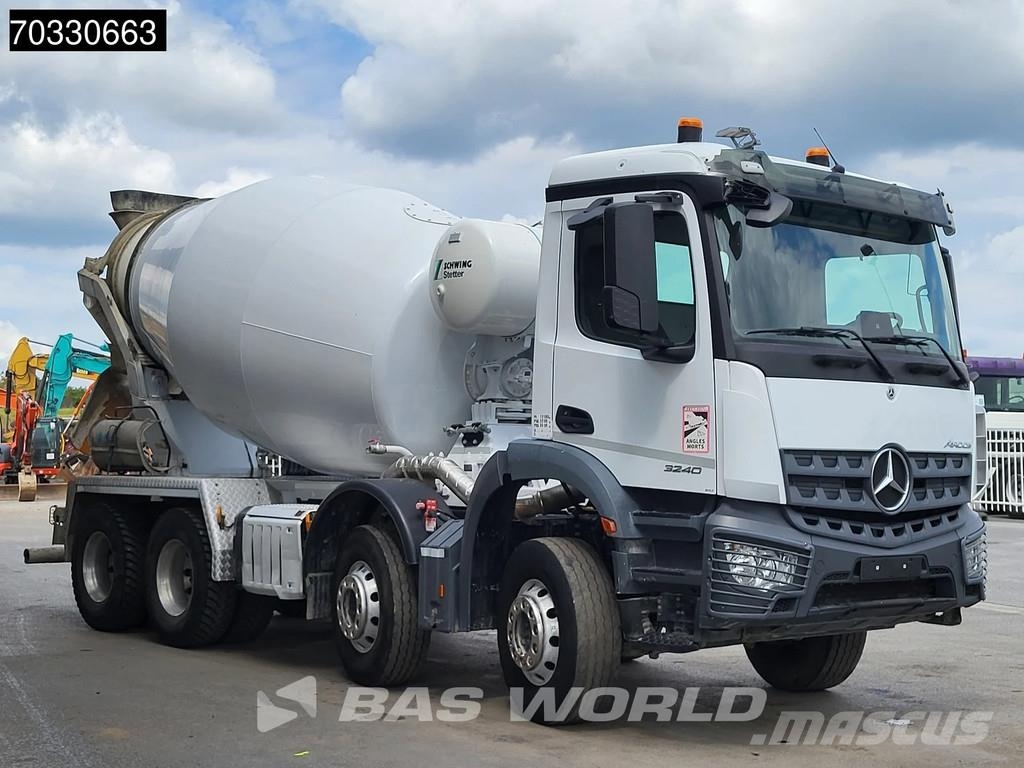 Mercedes-Benz Arocs 3240 8X4 9m3 Schwing Stetter mixer Steel sus Betongbiler