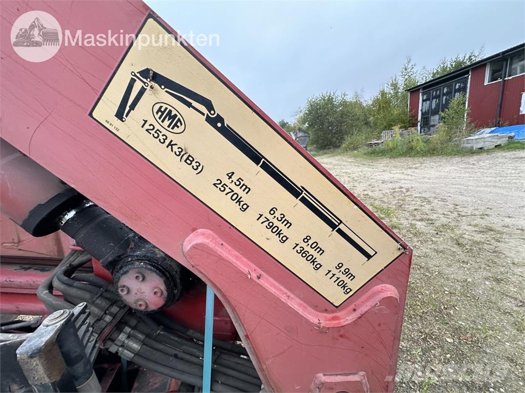 HMF 1253 K3 TS Camion plateau ridelle avec grue