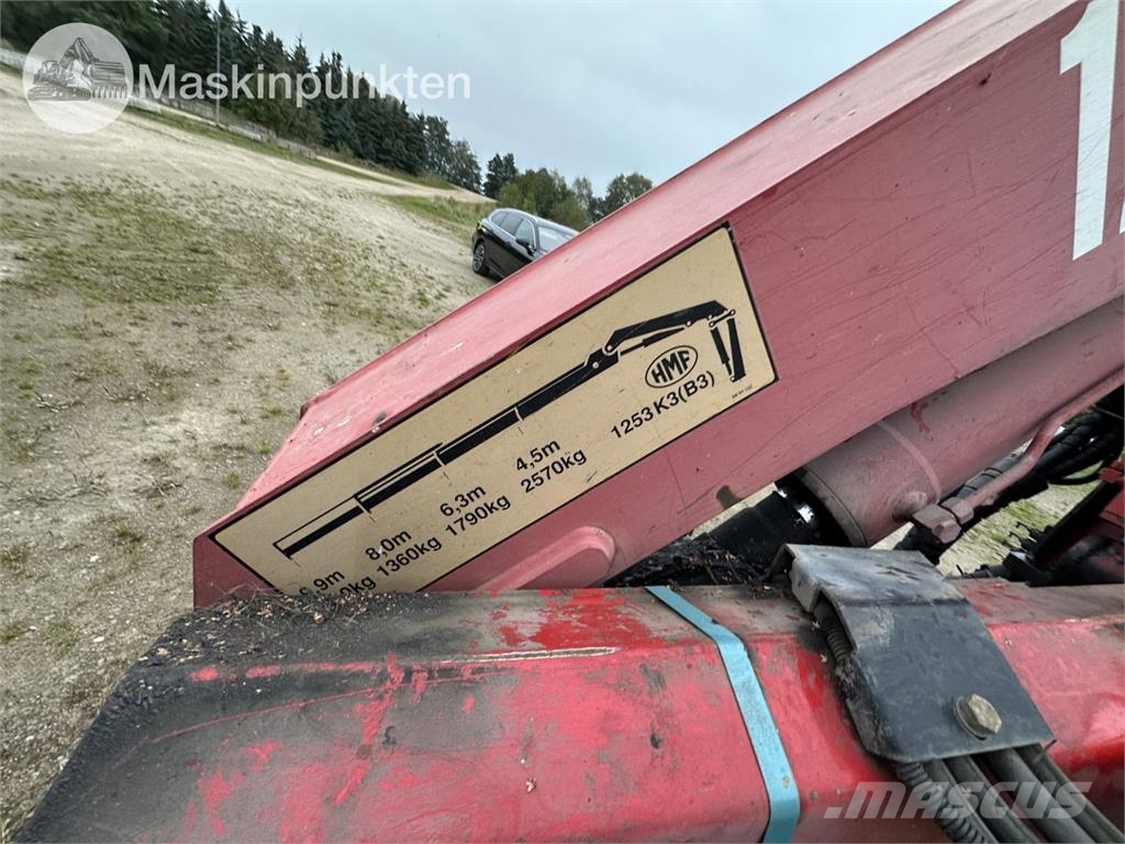 HMF 1253 K3 TS Camion plateau ridelle avec grue