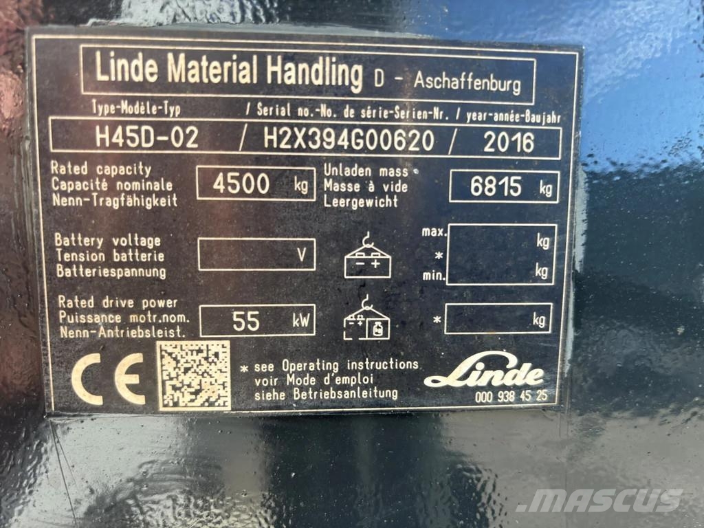 Linde H45 Heftruck Diesel Chariots diesel