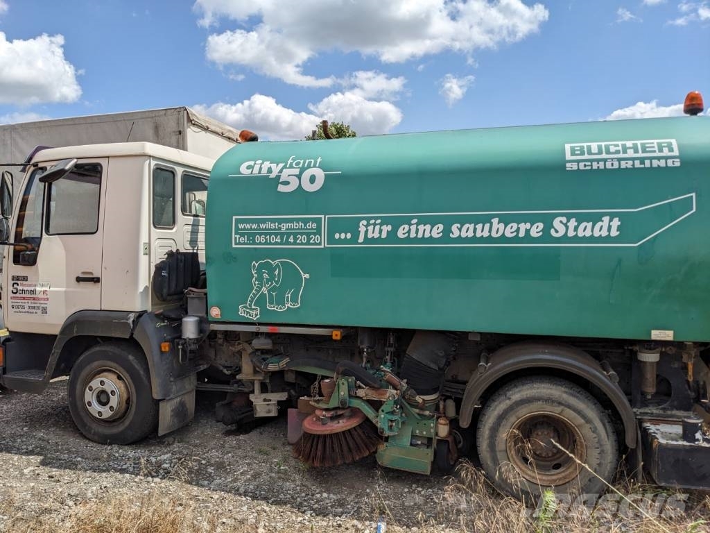 MAN 12.163 Kehrmaschine Erstzulassung 2000 Cestni pometači