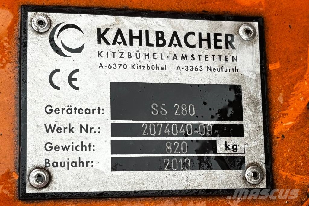 Schmidt /KALBACHER Seitenschneepflug SS 280/Winterdienst Láminas y cuñas quitanieves