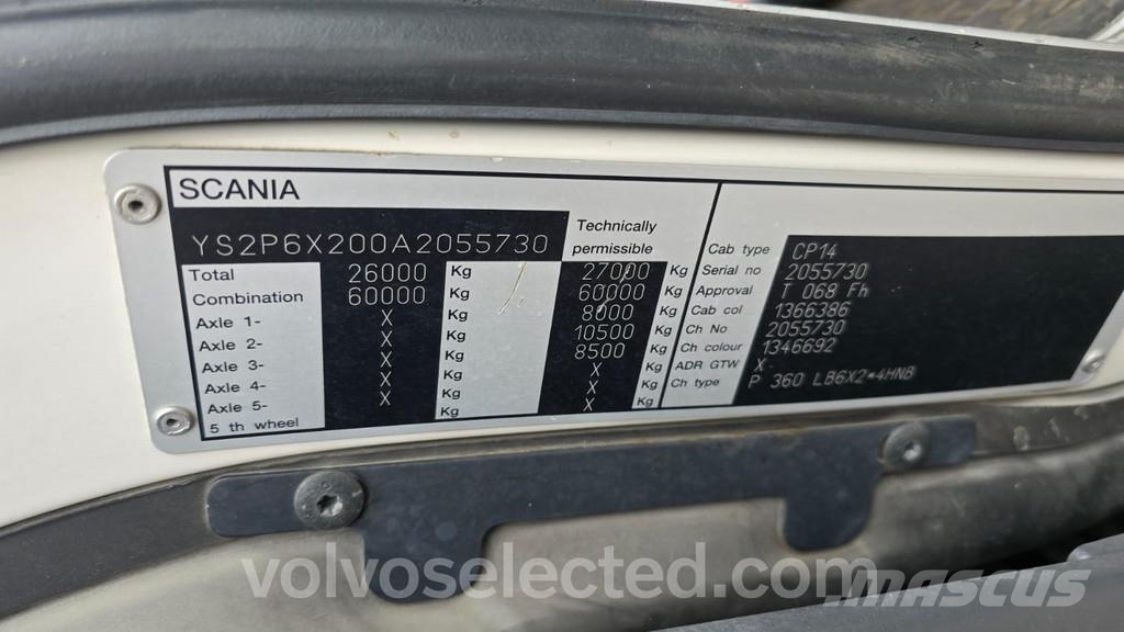Scania P-serie شاحنات الرافعات الخطافية