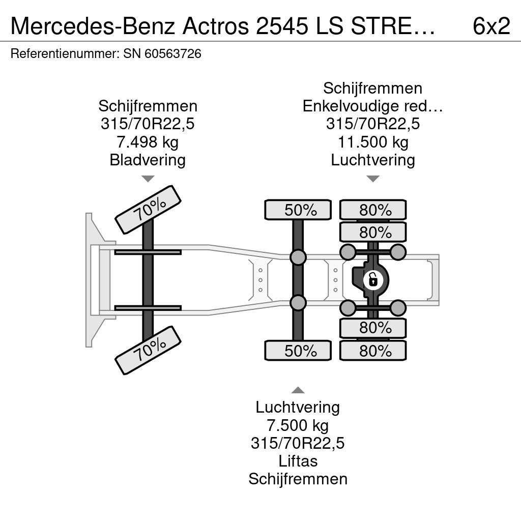 Mercedes-Benz Actros 2545 LS STREAMSPACE 6x2 (TELLIGENT AUTOMATI Camiones tractor