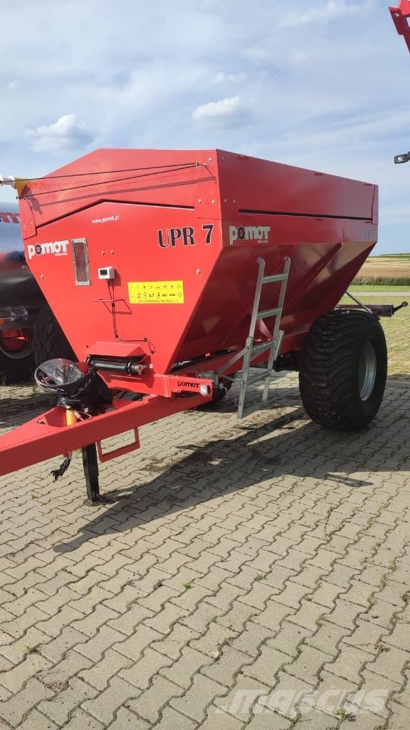 Pomot UPR 7 T fertilizer and lime spreader Mineralinių trąšų barstytuvai