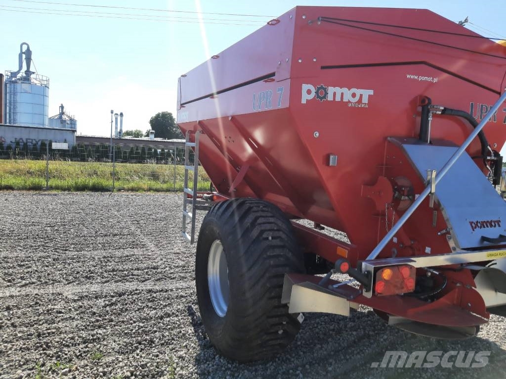 Pomot UPR 7 T fertilizer and lime spreader Mineralinių trąšų barstytuvai