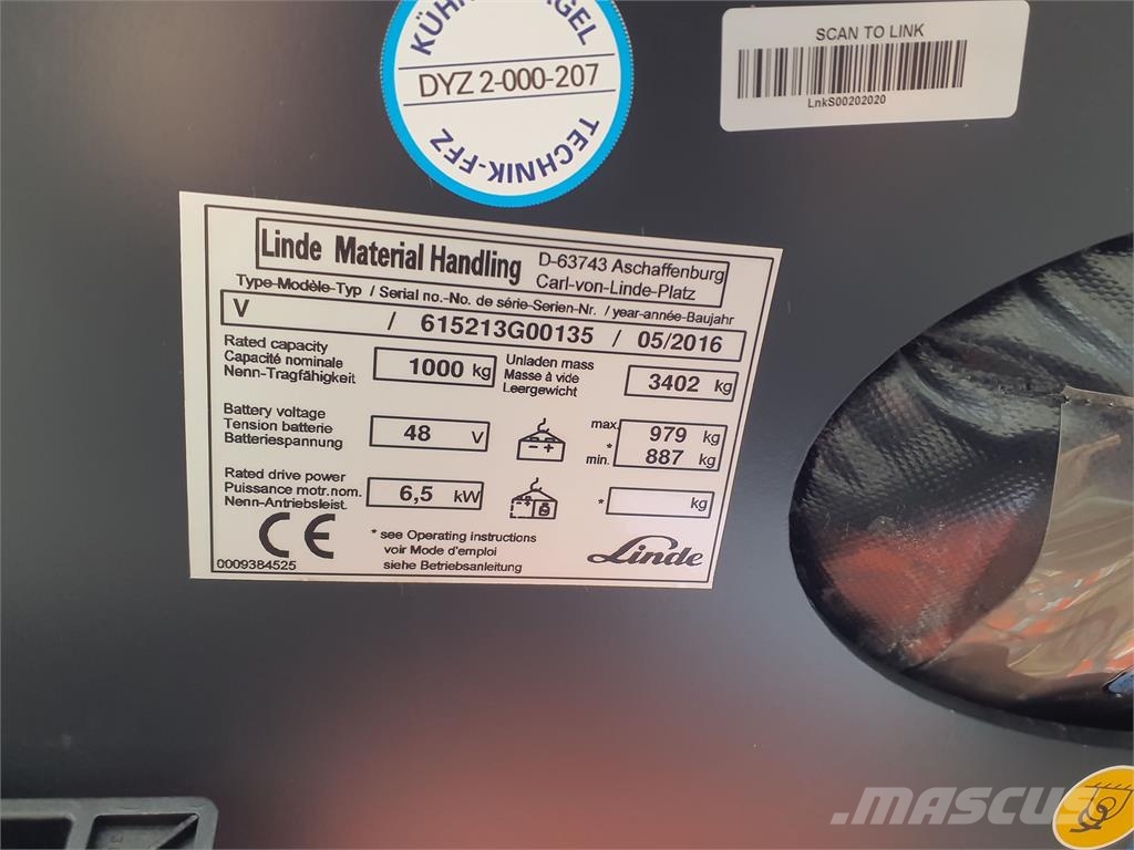 Linde V48 Περονοφόρο ανυψωτικό συλλογής παραγγελιών μεγάλου ύψους
