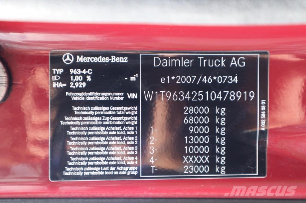 Mercedes-Benz Actros 2653 | 6X2 | RETARDER | MIRROR CAMS | EURO Vilcēji