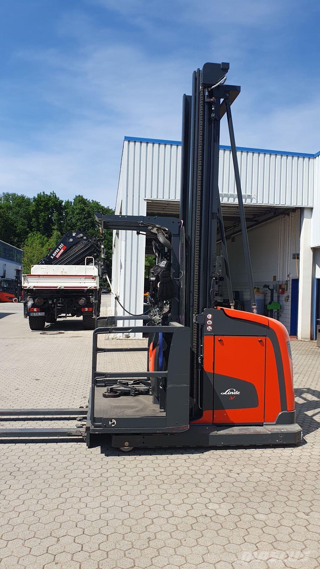 Linde V48 Περονοφόρο ανυψωτικό συλλογής παραγγελιών μεγάλου ύψους