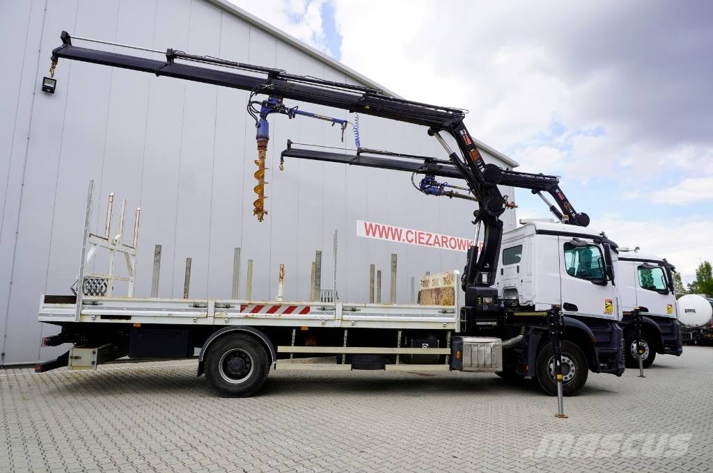 Mercedes-Benz Arocs 1833 4x2 / 50 tho. km! / HIAB X-HIPRO 192 ES 이동식 드릴 리그 트럭