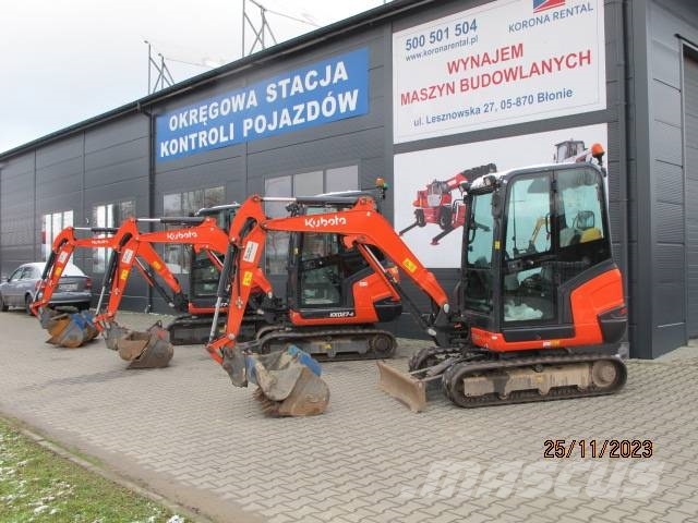 Wynajem minikoparek Kubota 1.6-5 ton Мини екскаватори < 7 т