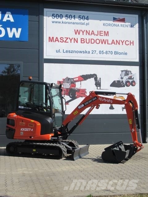 Wynajem minikoparek Kubota 1.6-5 ton Мини екскаватори < 7 т