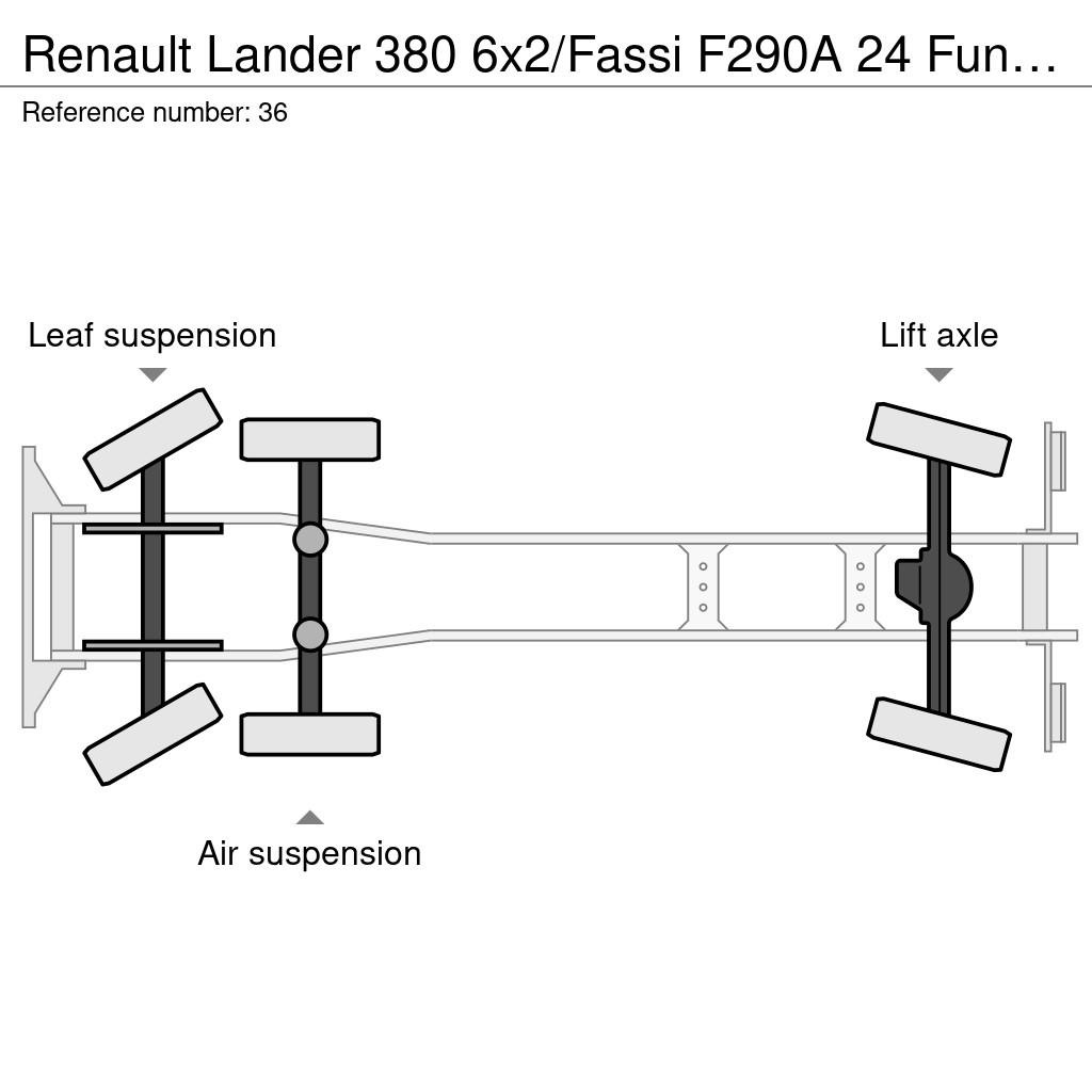 Renault Lander 380 6x2/Fassi F290A 24 Funk/Eu5/Liftachse+L Camiones grúa