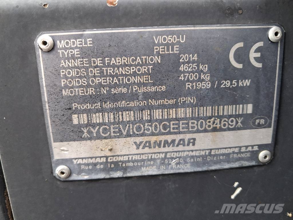Yanmar Vio 50 U Mini excavators < 7t (Mini diggers)