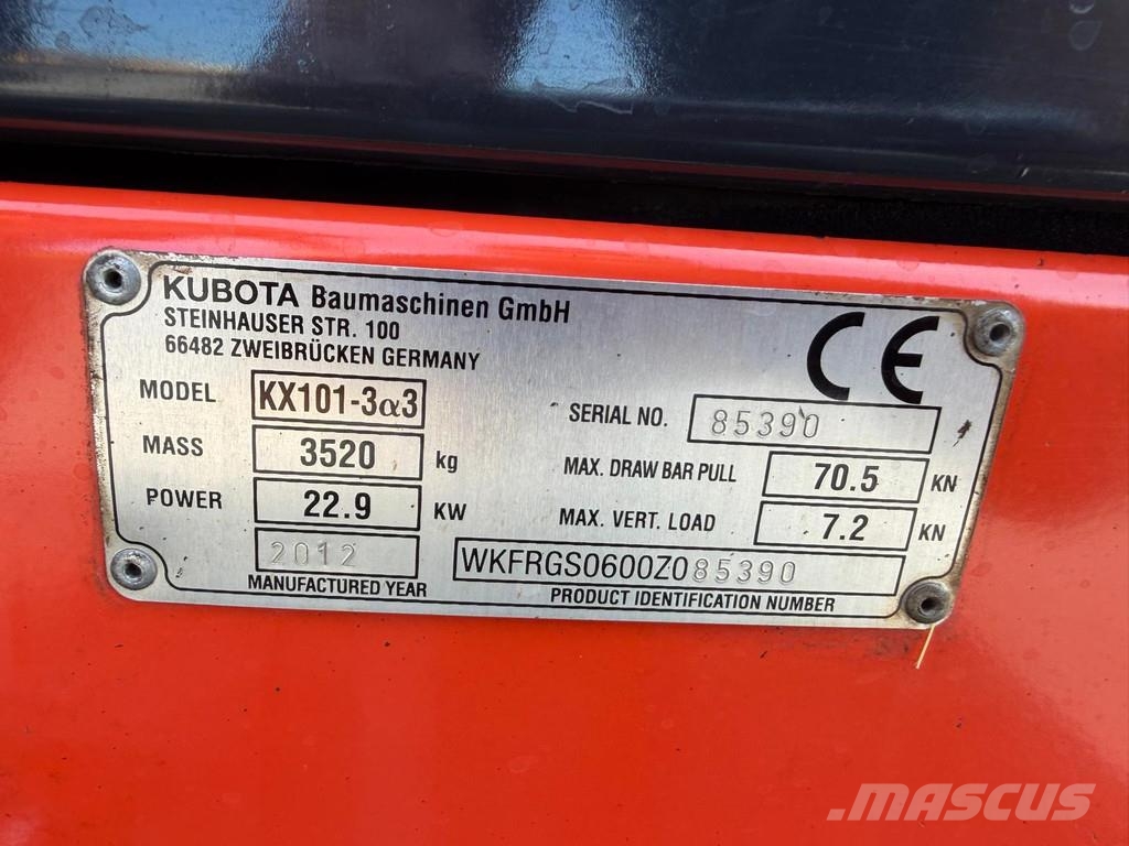 Kubota KX 101-3 alpha . Мини-экскаваторы